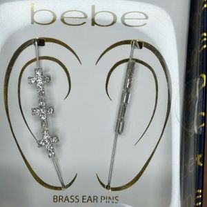 NWT Bebe Brass Ear Pins